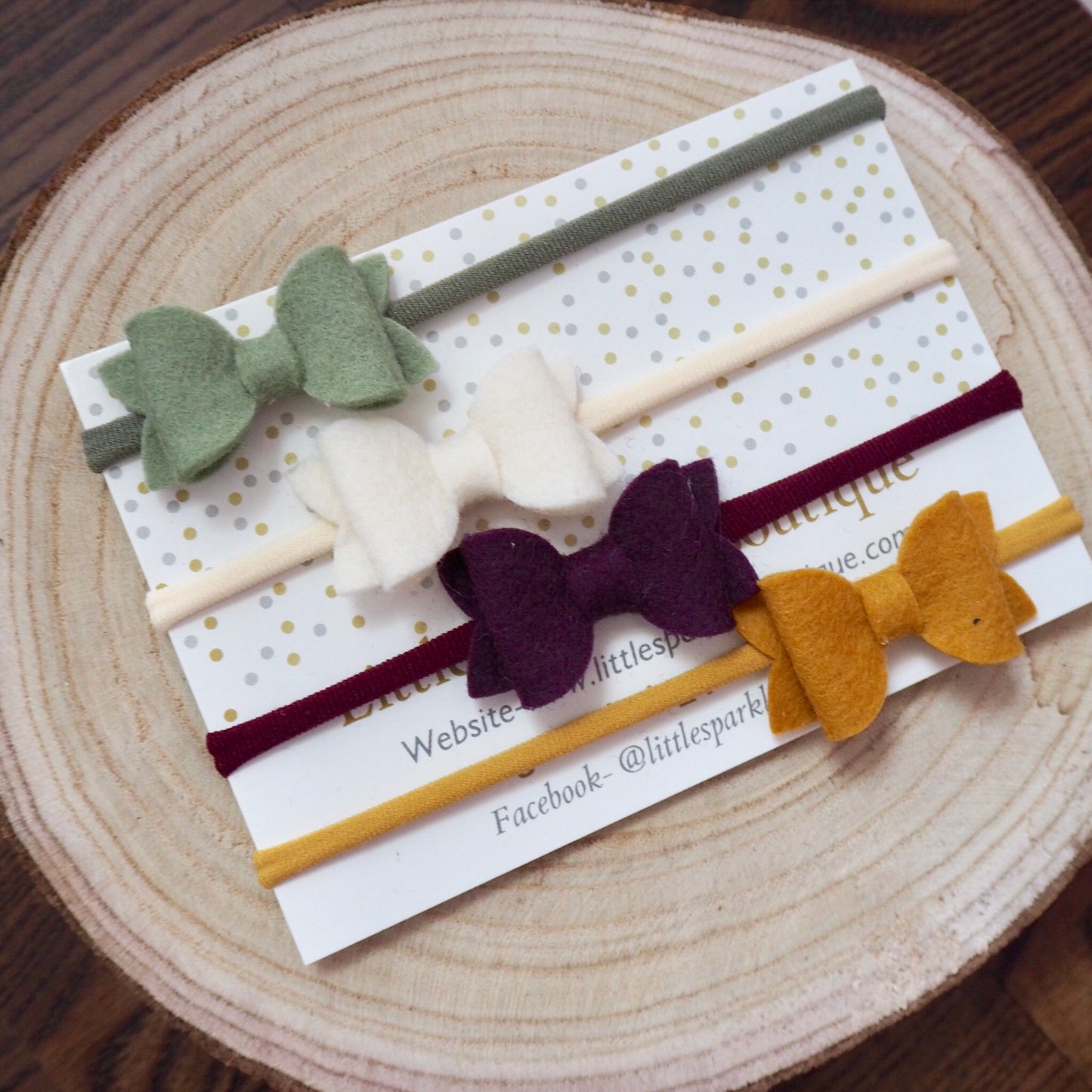 Diddy Autumn Felt Bows